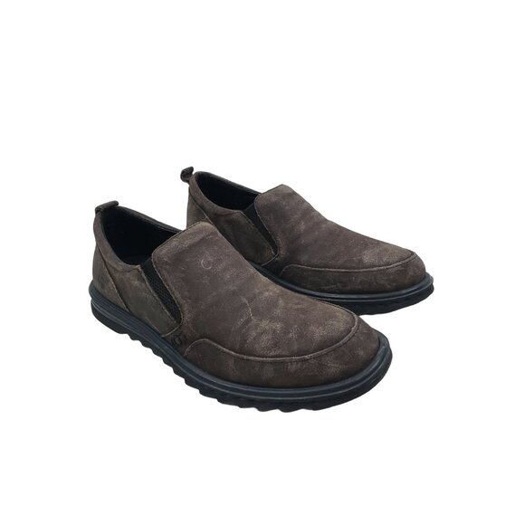 Born Men\'s Nigel Distressed Leather Slip-Ons‎ in Brown - Size 8 main image 7